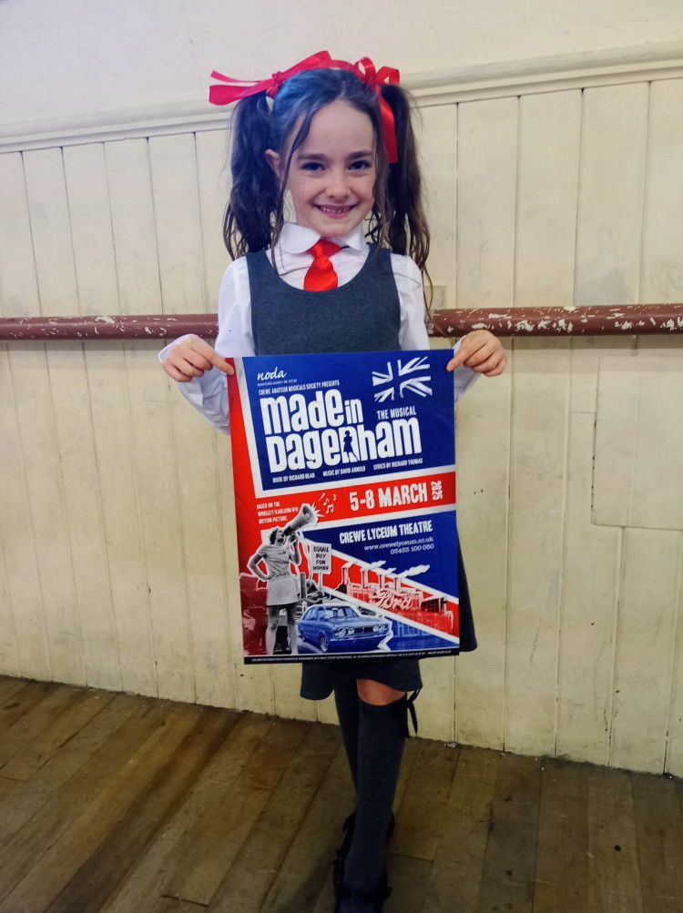 Seven-year-old Delilah Hammond is fighting for women's rights in the iconic  'Made in Dagenham'. (Photo: Mick Byrne) 