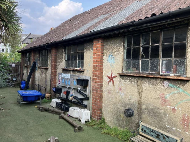 St Michael’s Church Hall showing the asbestos covered roof (credit: Planning application). 