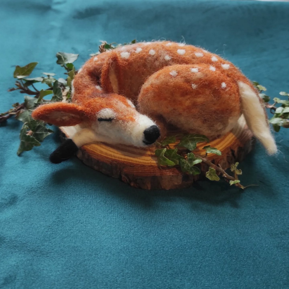 Tatton Park Needle Felting Workshop: Sleeping Fawn