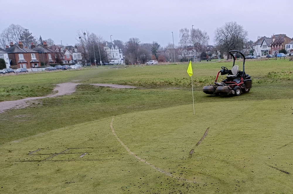 This is not the first report of criminal damage to appear on the Thames Ditton and Esher Golf Course (Credit: SWNS)