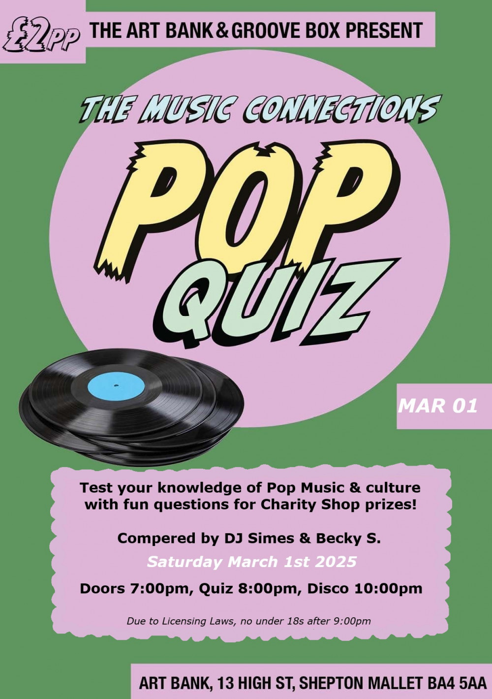 The Music Connections POP QUIZ with DJ Simes