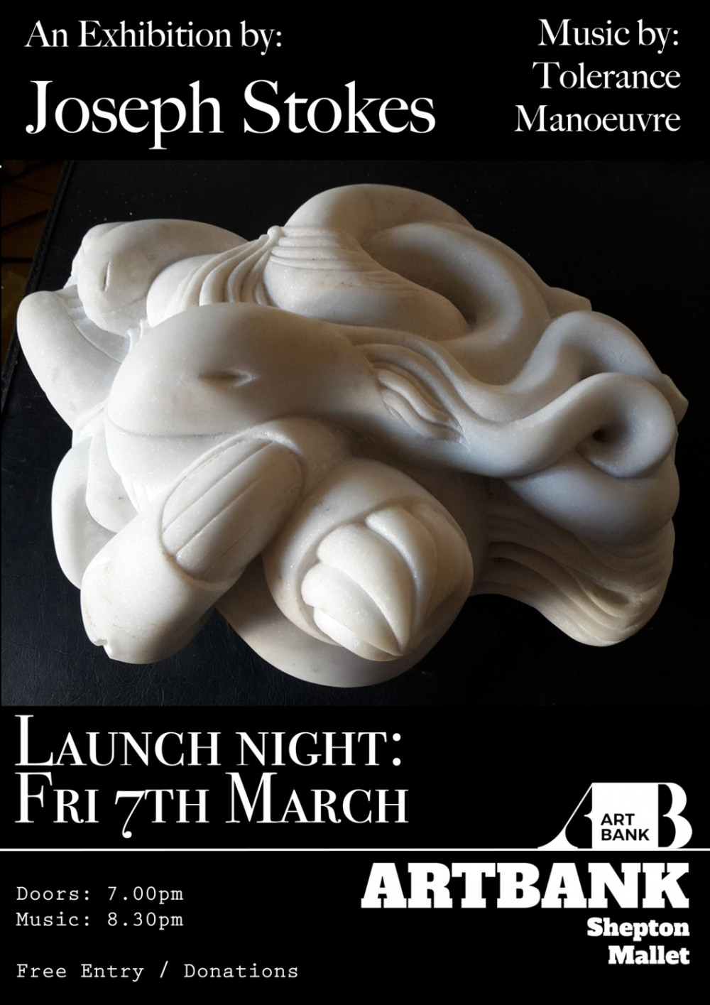 VAULT LAUNCH - MARCH: Joseph Stokes Exhibition & Live music from Tolerance Manoeuvre