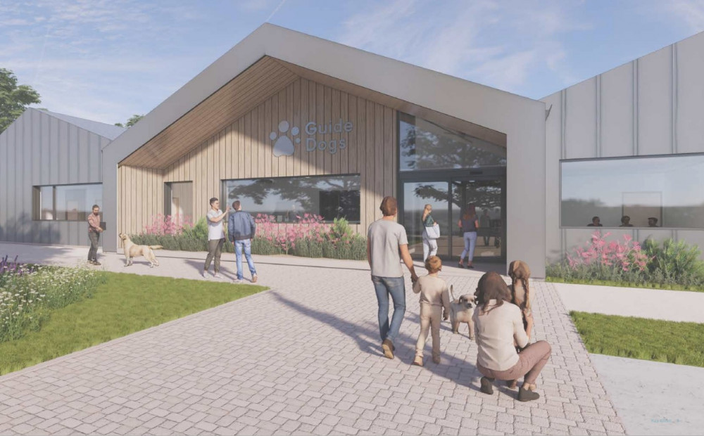 Guide Dogs for the Blind Association' application for a new training centre has been approved by Warwick District Council (image via planning application)