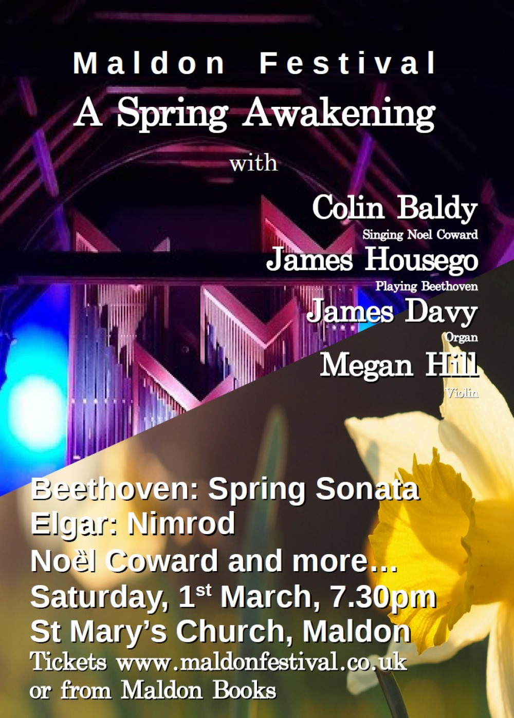 The Maldon Festival Fundraising Event – A Spring Awakening