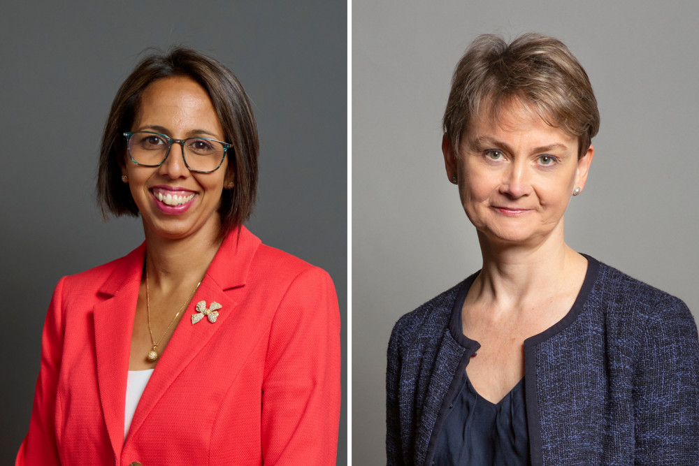 Liberal Democrat MP for Twickenham and Teddington, Munira Wilson (left) and Home Secretary Yvette Cooper (credit: House of Commons). 