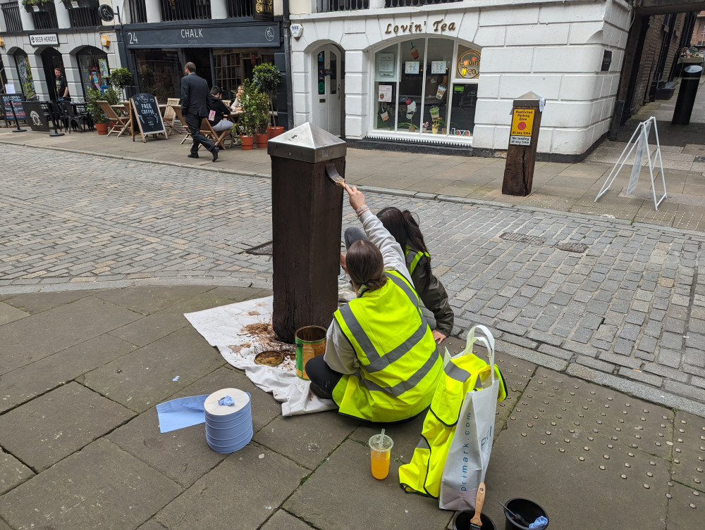 During March, teams of volunteers will be focusing on enhancement works across Chester city centre (Image via: Cheshire West and Chester Council)