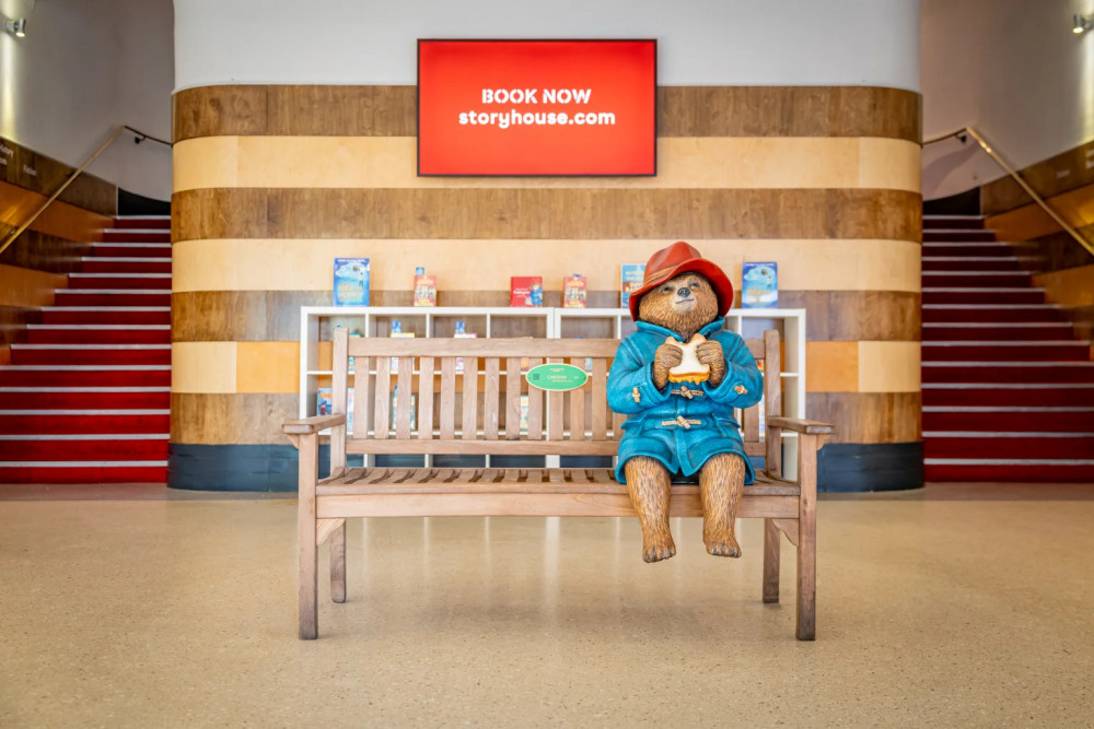 Paddington has been placed inside of Storyhouse, marking the second location of the trail (Image via: Chester Bid)