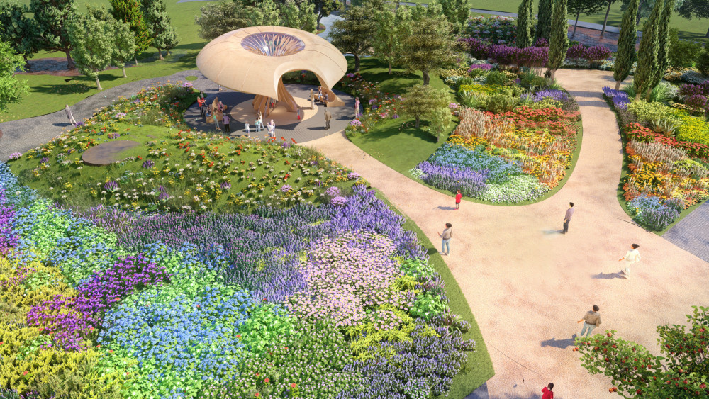 CGI of Carbon Garden, Kew Gardens. (Credit: Mizzi Studio)