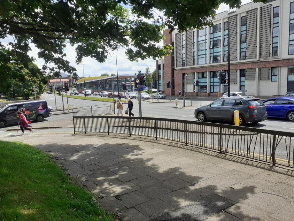 Construction work to the east side of the junction is complete and the work area has now moved to the west side of the junction (Image via: Cheshire West and Chester Council)