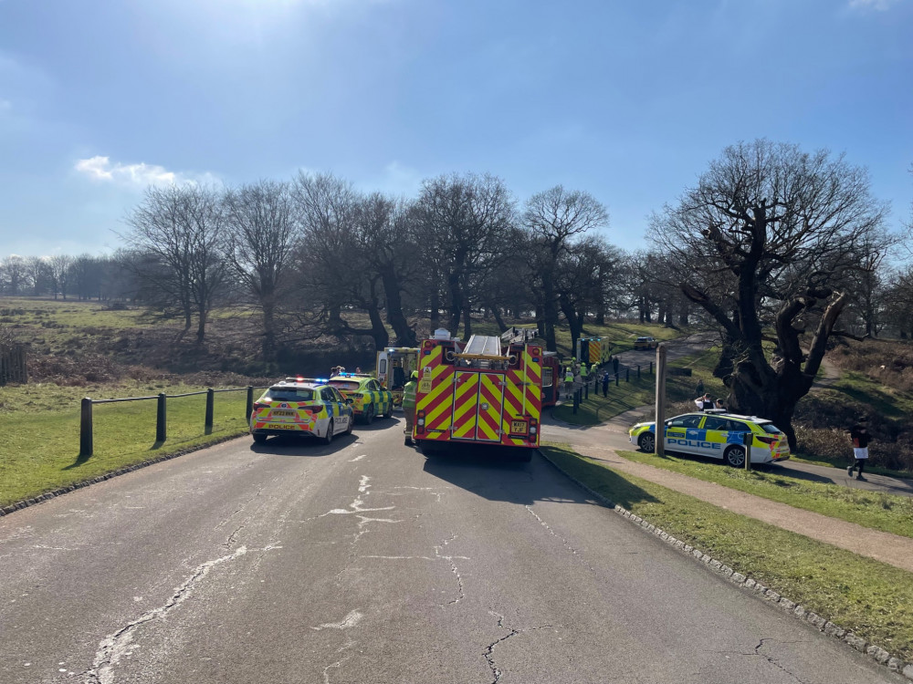 There's been a road traffic collision near Richmond Park (credit: Royal Parks Police)