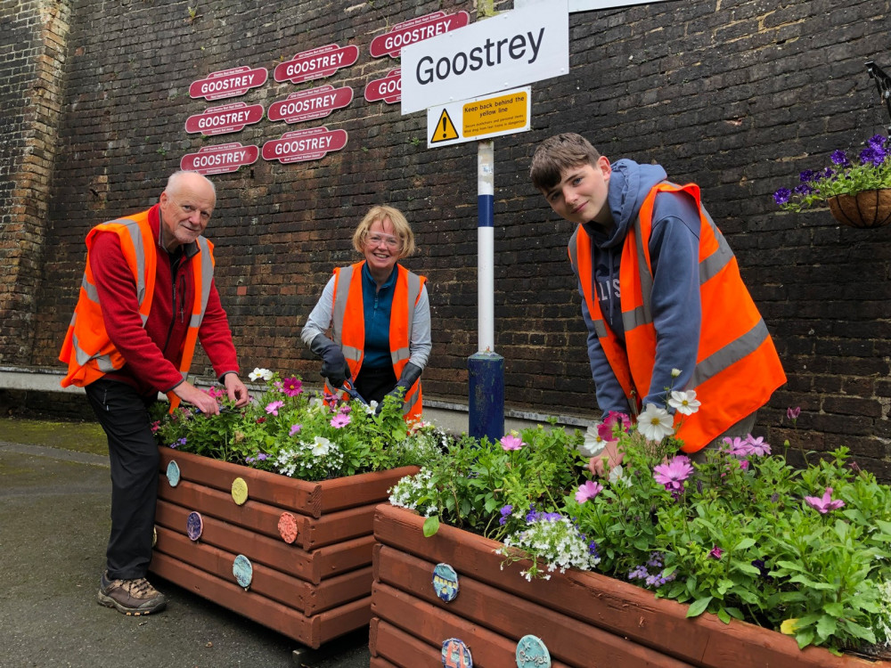 Goostrey Railway Station has won the Community Rail Network Award for Community Engagement. (Photo:  Cheshire Best Kept Station awards)