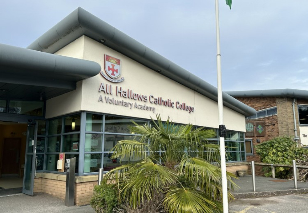 All Hallows Catholic College has emailed parents following an incident earlier this week (Credit: Nub News)