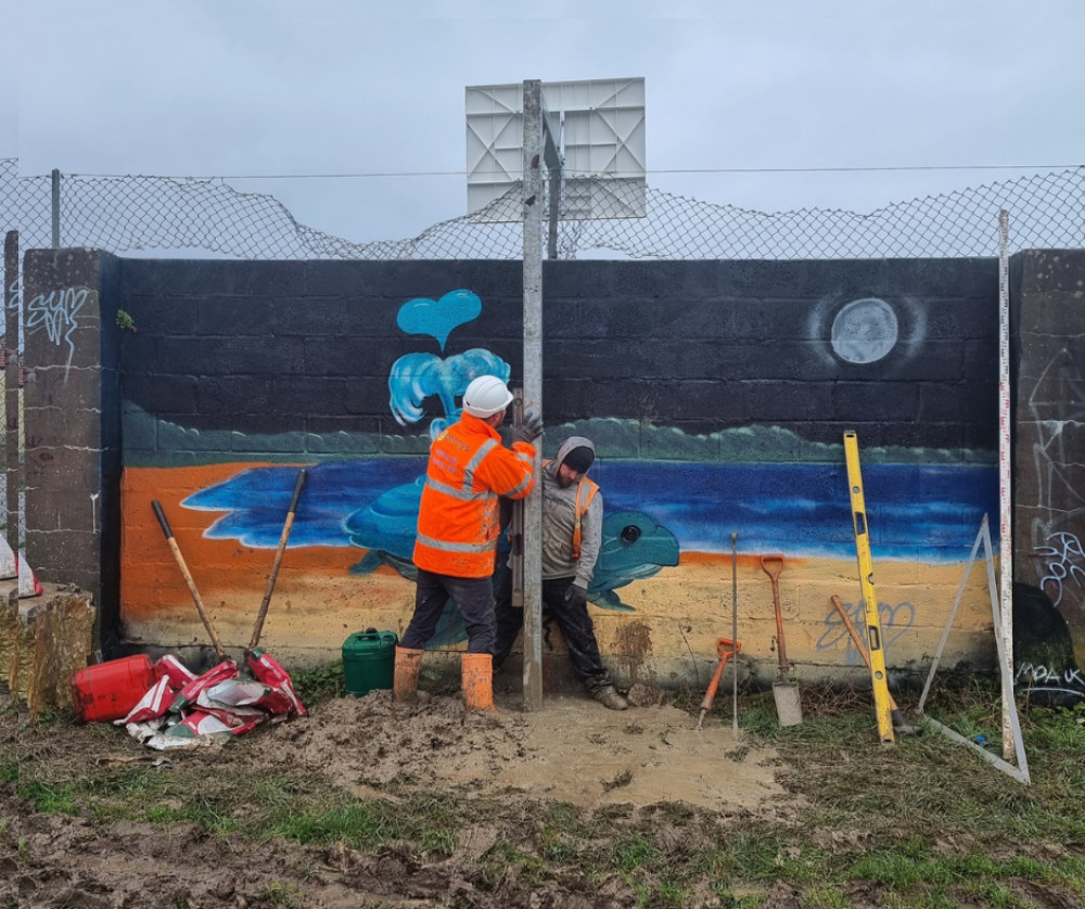 Glastonbury Town Council adds basketball hoops on Benedict Street to enhance sports facilities (Photo: Glastonbury Town Council) 