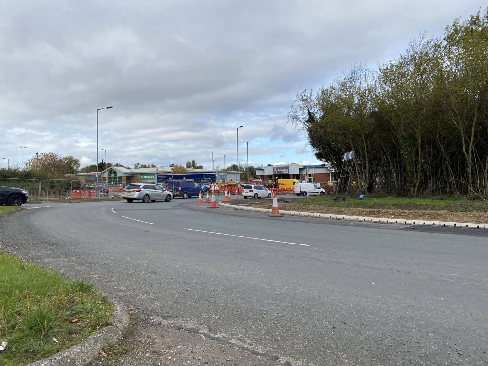 Roadworks are well underway along Europa Way (image by Nub News)