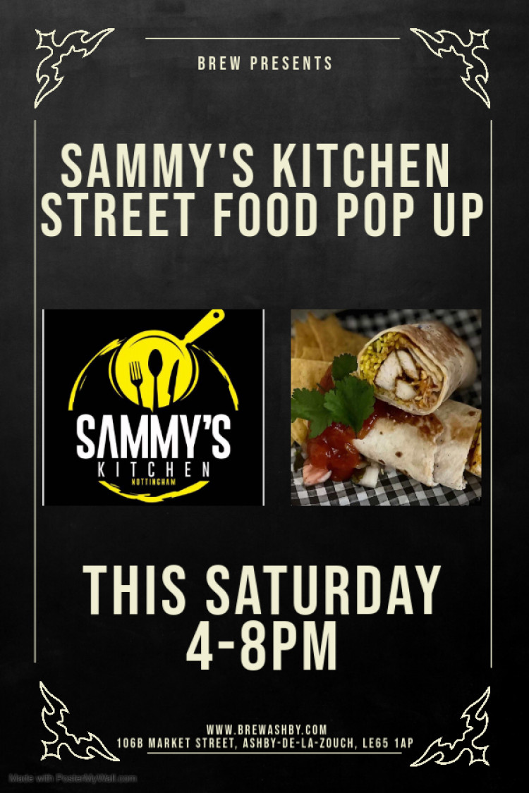 Sammy's Kitchen Caribbean Street Food Pop Up at Brew, 106B Market Street, Ashby-de-la-Zouch