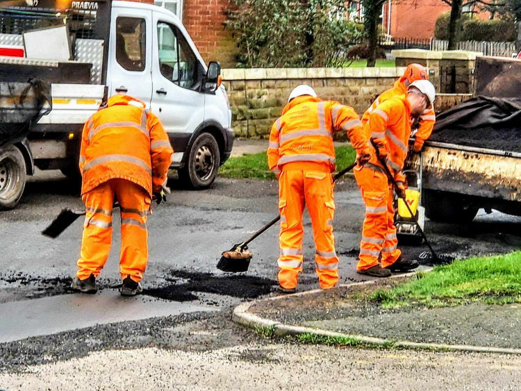 Cheshire East Council has 17,191 open reports of potholes - the most of any council across the UK (Ryan Parker).