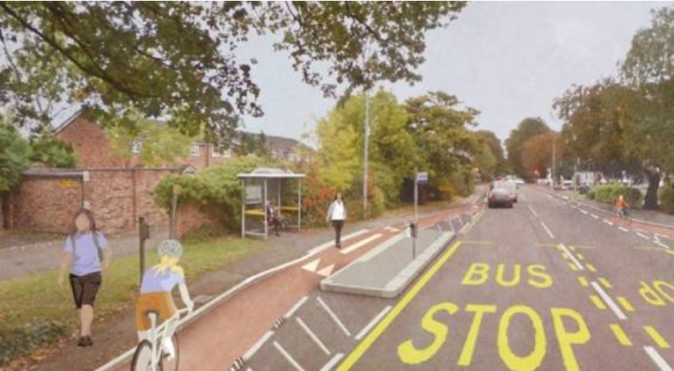 The cycle route has been agreed in principle by Active Travel who are funding the work (Cheshire East Council).