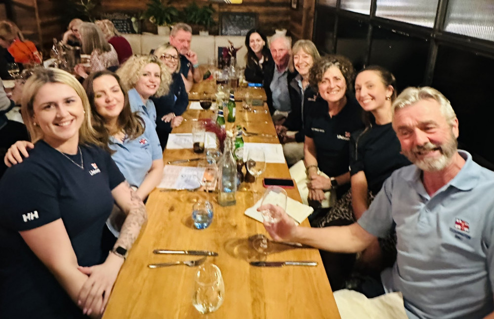 Guests of the event enjoyed a two-course ‘Special Fish Supper’ from The Anglers (Credit: Teddington RNLI)