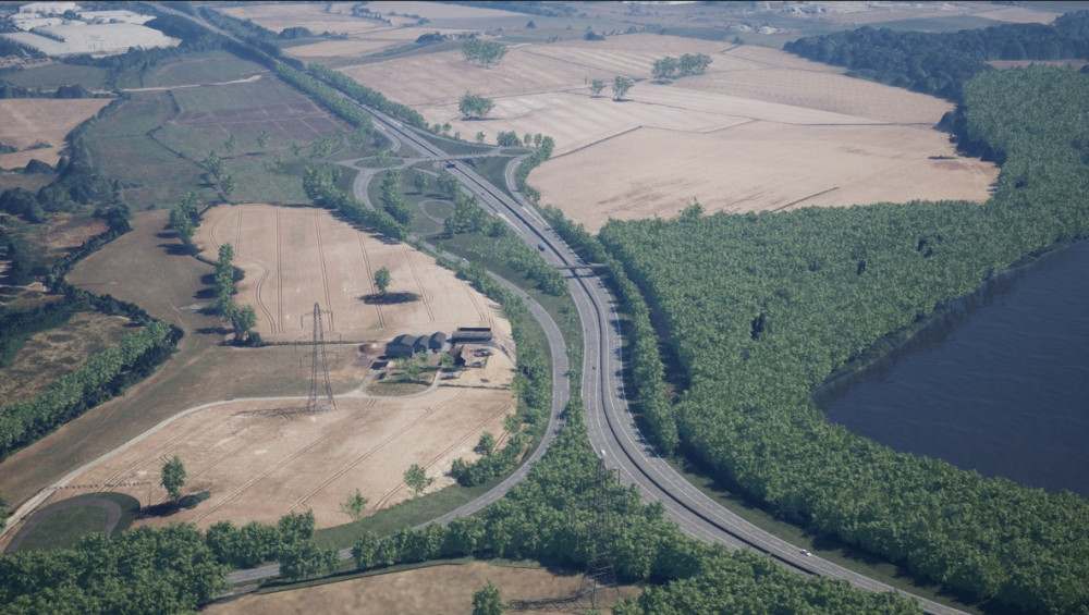 What the new A46 junction at Walsgrave in Coventry could look like (Image: National Highways)