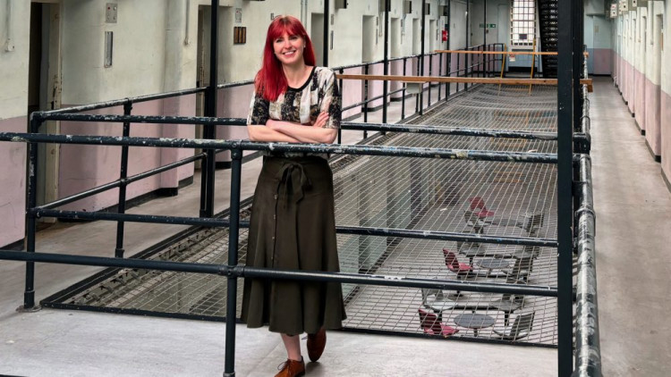 Izzie Balmer got a firsthand look at what life was like for inmates. Picture: Shepton Mallet Prison