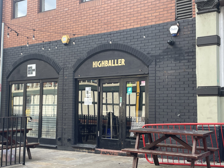 Highballer - a new indie dive bar - has opened in Stockport's Market Place, on the site of the AMP venue (Image - Nub News)