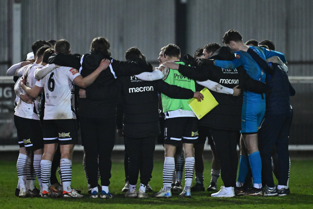 After the match Tilbury gathered to reflect on a job well done. Picture by Paul Bocking (In Focus Photos).