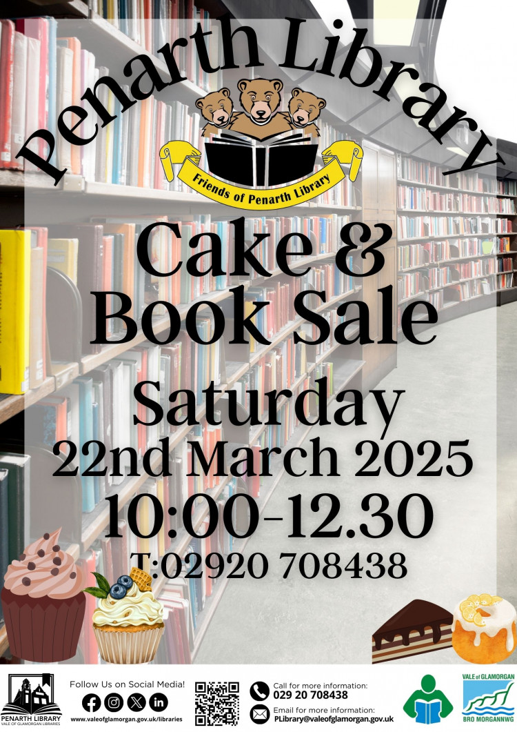 Friends of Penarth Library Cake and Book Sale