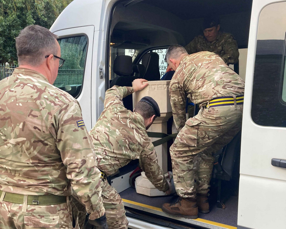 A historic font has been rescued from St Andrews Church in Handbridge (Image via: Cheshire Military Museum)