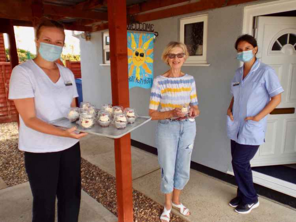 Spring Lodge carers surprise people with cup cakes