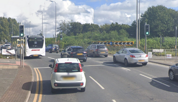 Officers from Greater Manchester Police (GMP) are appealing for information after a man died following a road traffic collision at Denton Island in Tameside. Please note this image was taken in 2023 and does not depict the incident or anyone involved. (Image - Google Maps)