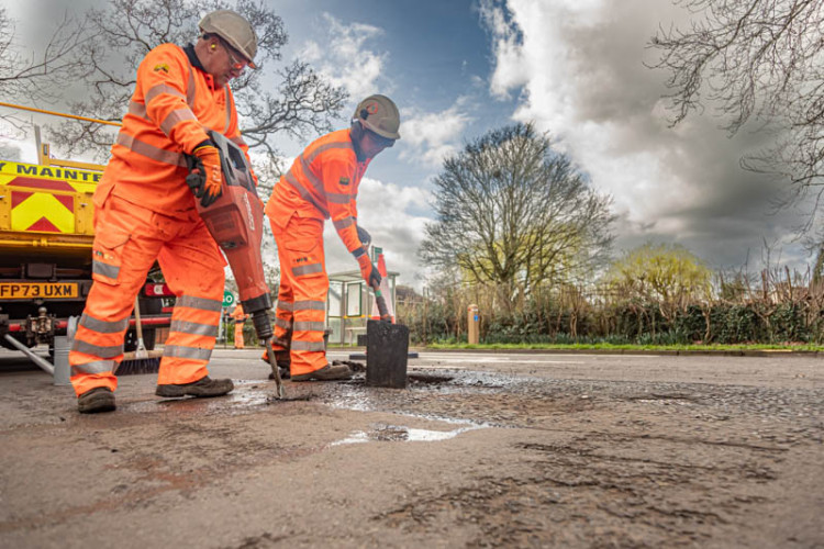 Cheshire East Council has refuted claims it has the most open pothole reports in the UK, following statistics released by Tempcover (Credit: CEC)