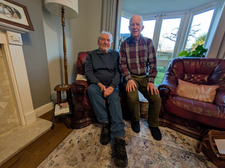 Stephen Oakes (left) with Colin Pierpoint, part of a committee organising the big reunion. (Photo: Nub News) 