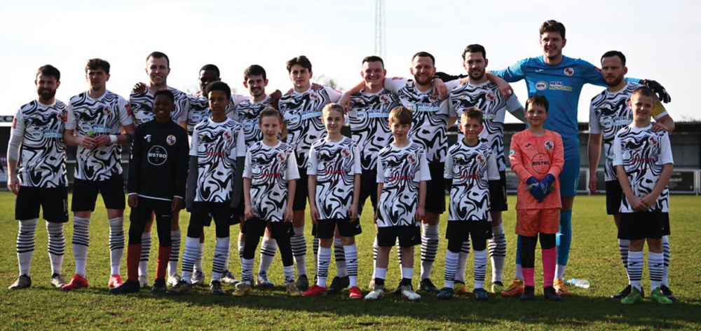 Tilbury Under 10s were the matchday mascots.