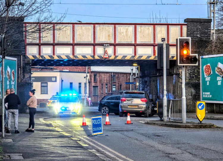 On Saturday 8 March, Cheshire Police received reports of a collision on the B5076 Middlewich Street, under Cumberland Bridge (Ryan Parker).