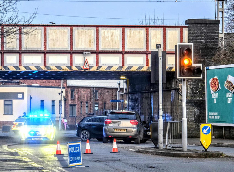 On Saturday 8 March, Cheshire Police received reports of a collision on the B5076 Middlewich Street, under Cumberland Bridge (Ryan Parker).