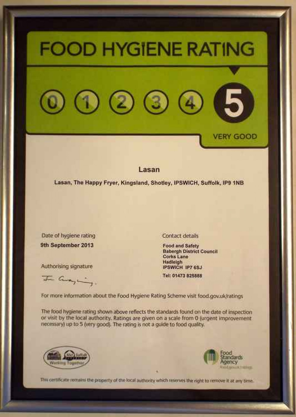 Lasan five star ratings