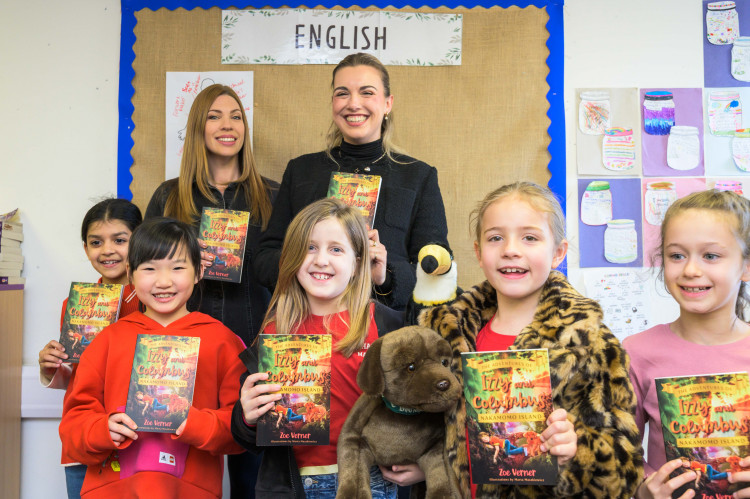 World Book Day at Twickenham Primary Academy with author Zoe Verner (left) and Betzy Dinesen from London Square (credit: Image supplied).