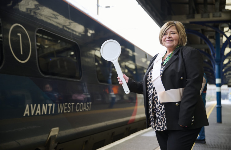 Karen Grimshaw, who has worked as a station manager at Stockport Railway station, is retiring after 35 years working on the railways (Image - Avanti West Coast)