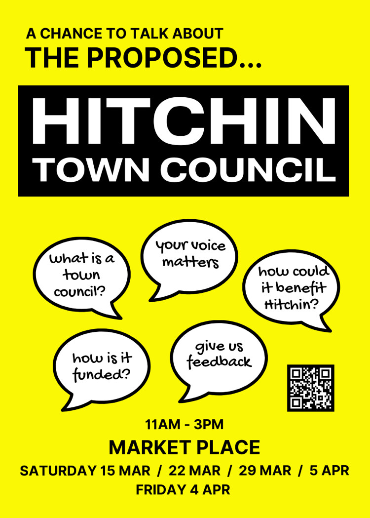 Proposed Hitchin Town Council pop up 