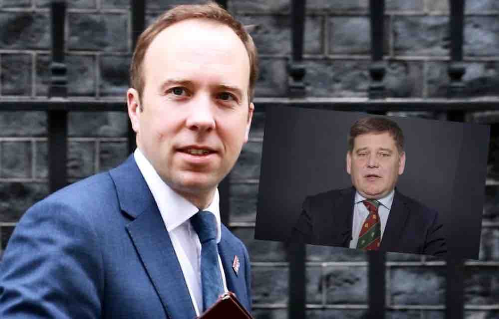 Matt Hancock is being sued by former Coalville MP Andrew Bridgen. Photo: Dreamstime/YouTube Matt Hancock is being sued by former Coalville MP Andrew Bridgen. Photo: Dreamstime/YouTube
