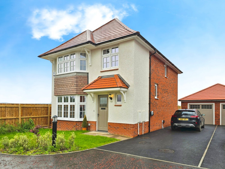 This property offers a prime position at the bottom of a close with captivating views towards the Welsh hills (Image via: Thornley Groves)