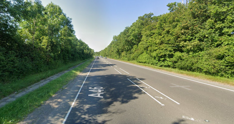 The road was first closed in the early hours this morning (image by Google Maps)