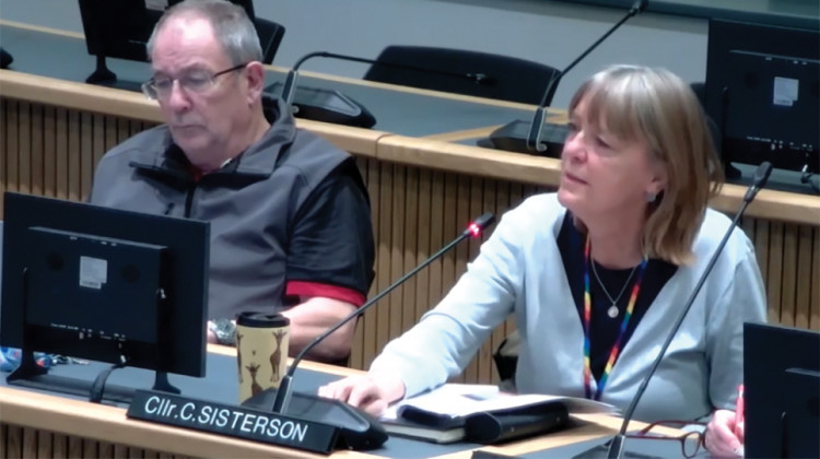 Cllrs Neil Speight (left) and Cathy Sisterson raised questions about the number of small children's homes being created via conversion of domestic properties. 