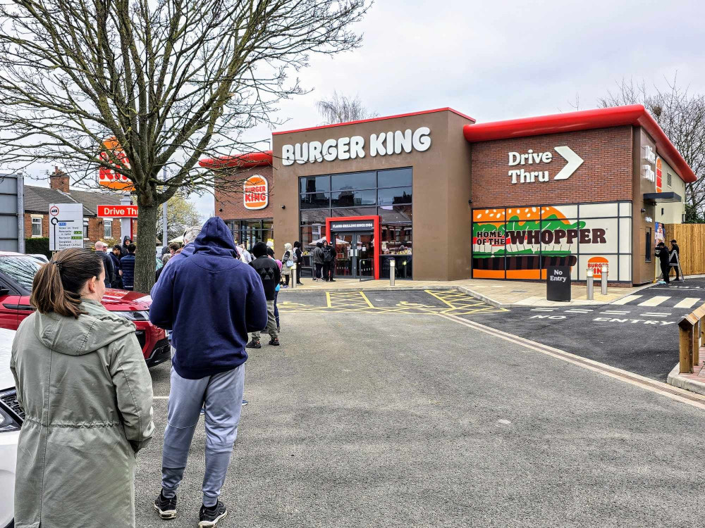 Burger King opened on Grand Junction Retail Park, Earle Street, at 10am on Monday 17 March (Ryan Parker).