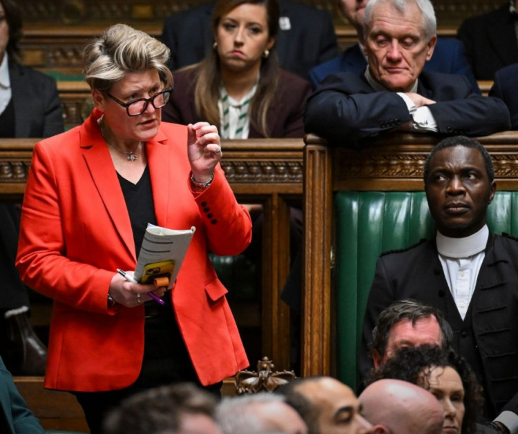 Sarah Dyke MP speaking at the f40 Conference in Westminster, where she called for urgent action on SEND funding reform.