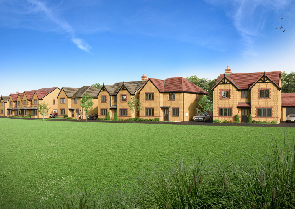 CGIs of the homes at Arlesey Gate in Bedfordshire