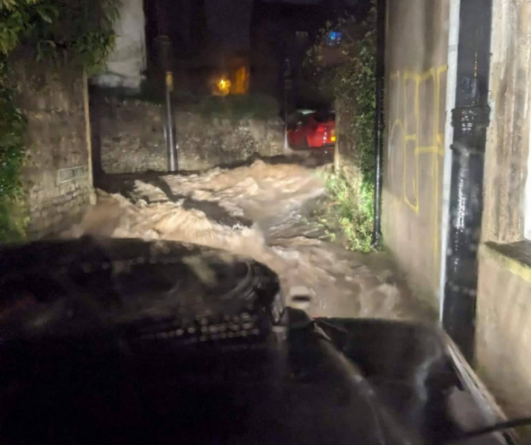 Flooding in Shepton Mallet (Photo: Shepton Town Council) 