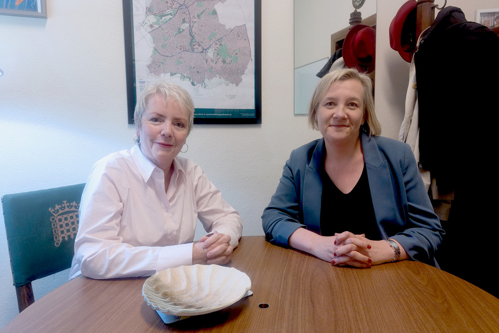 Hazel Grove MP Lisa Smart met with Labour health minister Karin Smyth for a 'constructive' discussion over the future of Stepping Hill Hospital (Image supplied)