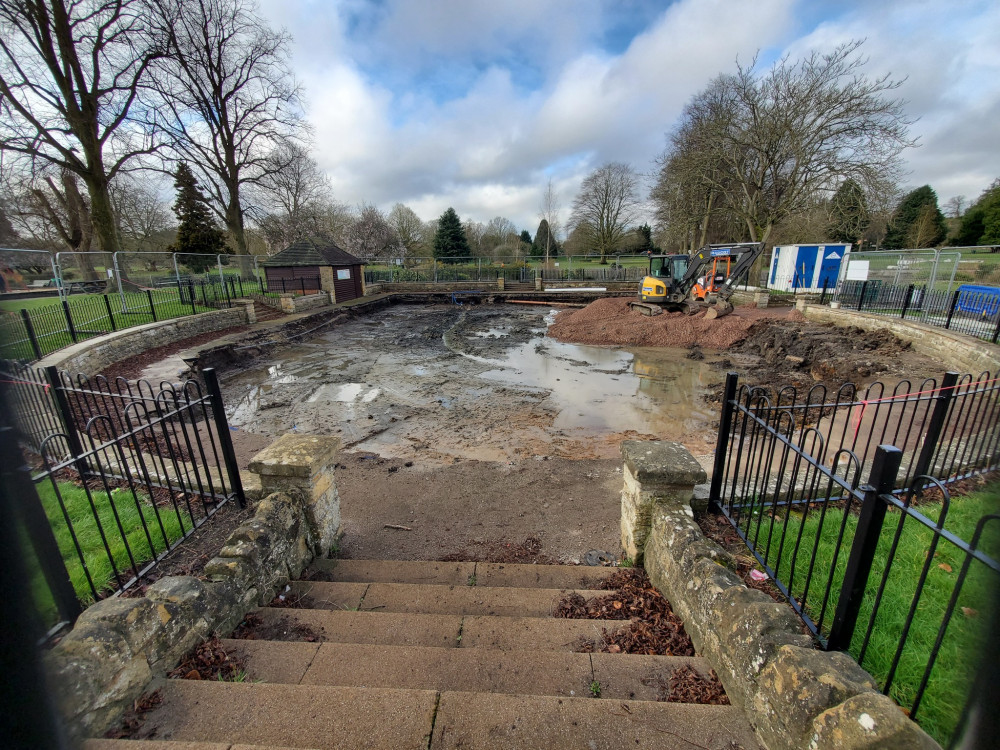 Work is well underway at St Nicholas Park (image by Geoff Ousbey)