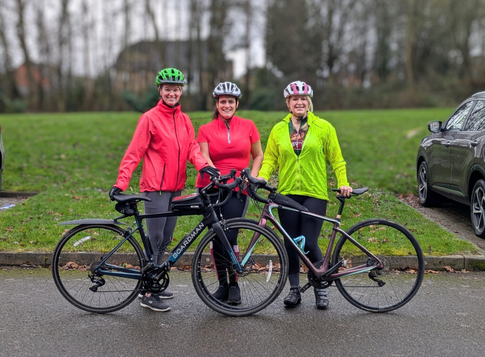 From left - MD Support Centre’s Co-Lead Physiotherapist Lynn Ward, service user Donna Scarrott and CEO Sarah Ann Moore (image supplied) From left - MD Support Centre’s Co-Lead Physiotherapist Lynn Ward, service user Donna Scarrott and CEO Sarah Ann Moore (image supplied)